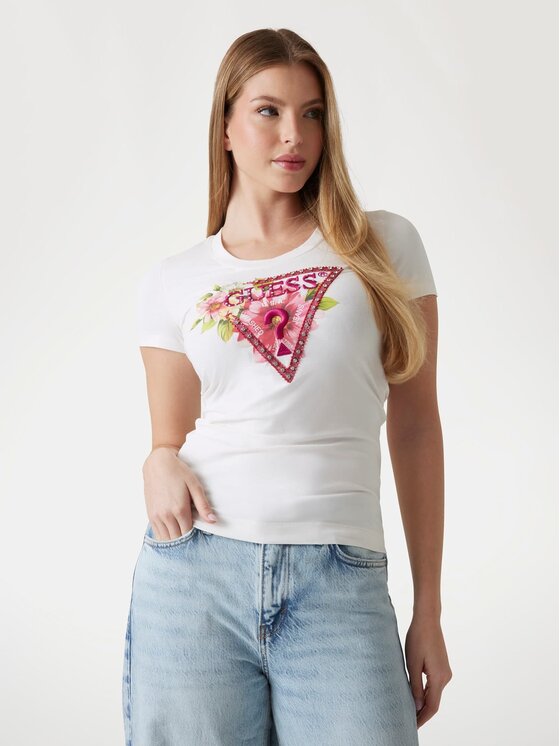 

Футболка классического кроя 172943 Guess, белый