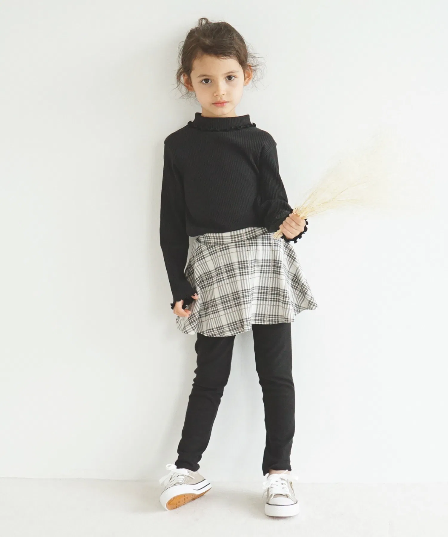 Детская водолазка в рубчик ever closet чёрный — фото 4