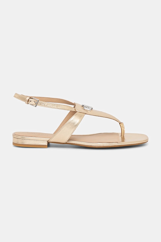 Кожаные сандалии Everley Lauren Ralph Lauren, золотой — фото 2