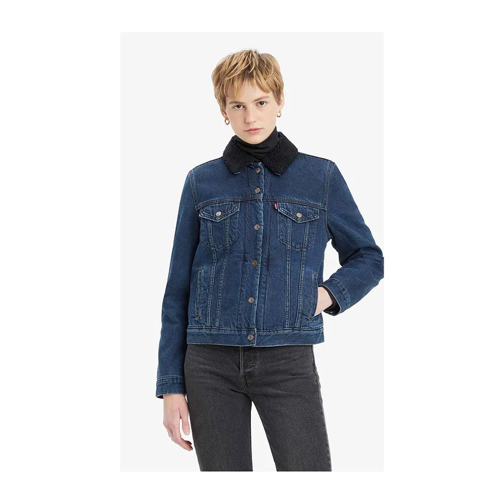 

Куртка Levi's Original Sherpa Trucker denim, синий