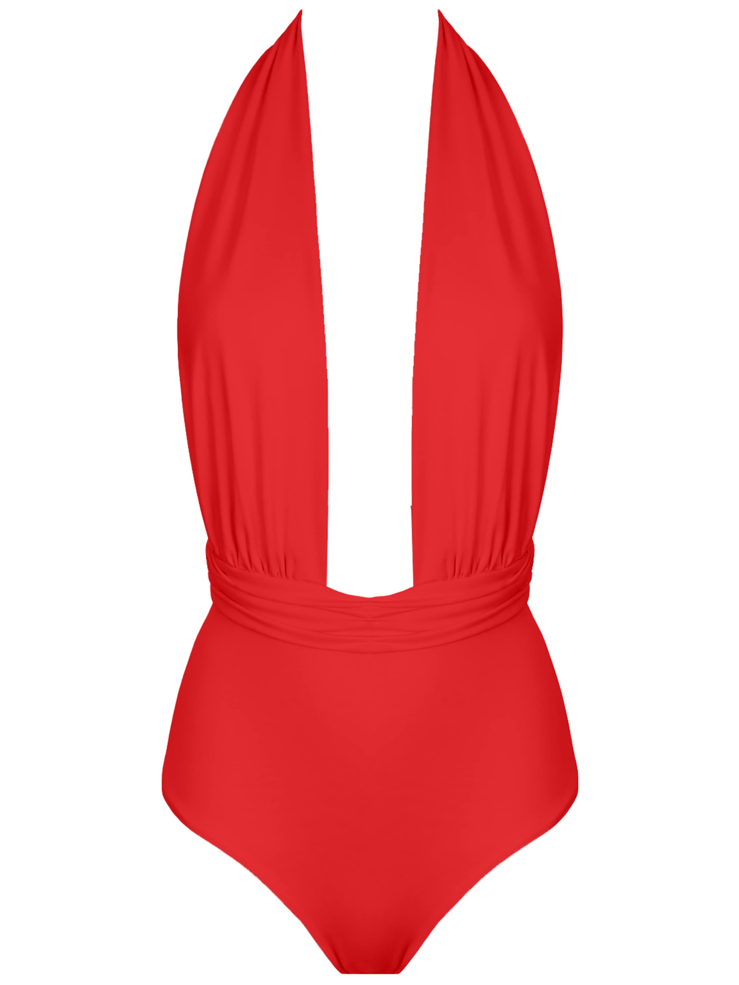 

SEA ME SWIM Купальник с высоким горлом 'ST.BARTH' в красном цвете, Красный, SEA ME SWIM Купальник с высоким горлом 'ST.BARTH' в красном цвете