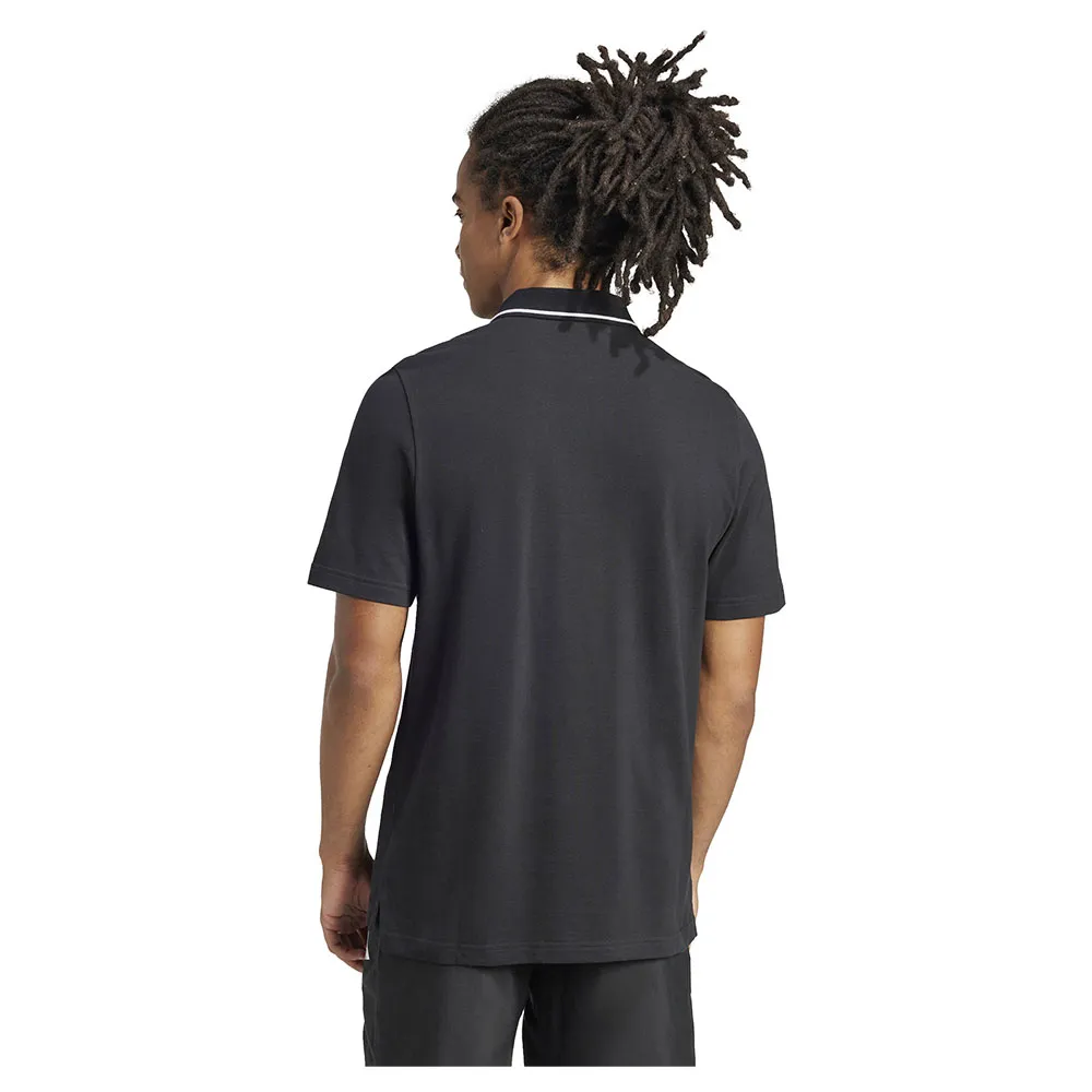 Поло с коротким рукавом adidas Essentials Small Logo Piqué, черный — фото 2