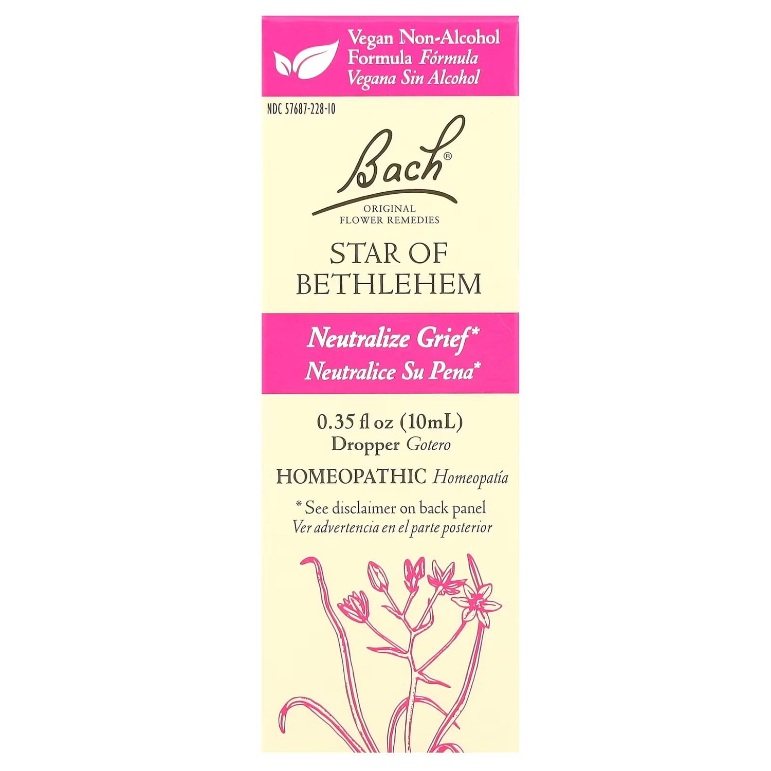 

Original Flower Remedies, Вифлеемская звезда, 0,35 жидких унций (10 мл) Bach