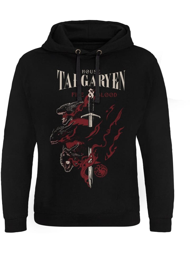 

Толстовка House Targaryen Epic Hoodie Game of Thrones, черный