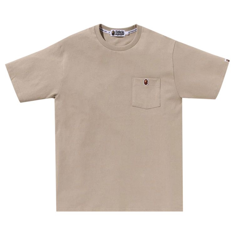 

Футболка BAPE Ape Head One Point Pocket Tee, Beige