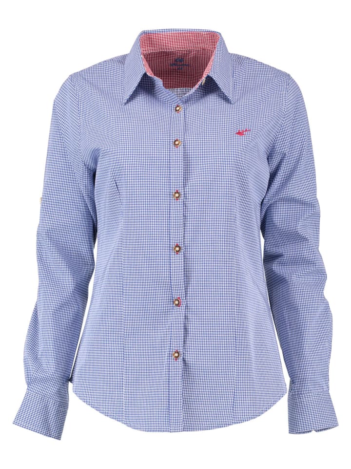 

Традиционная блузка Утуту средне-синего цвета OS-Trachten