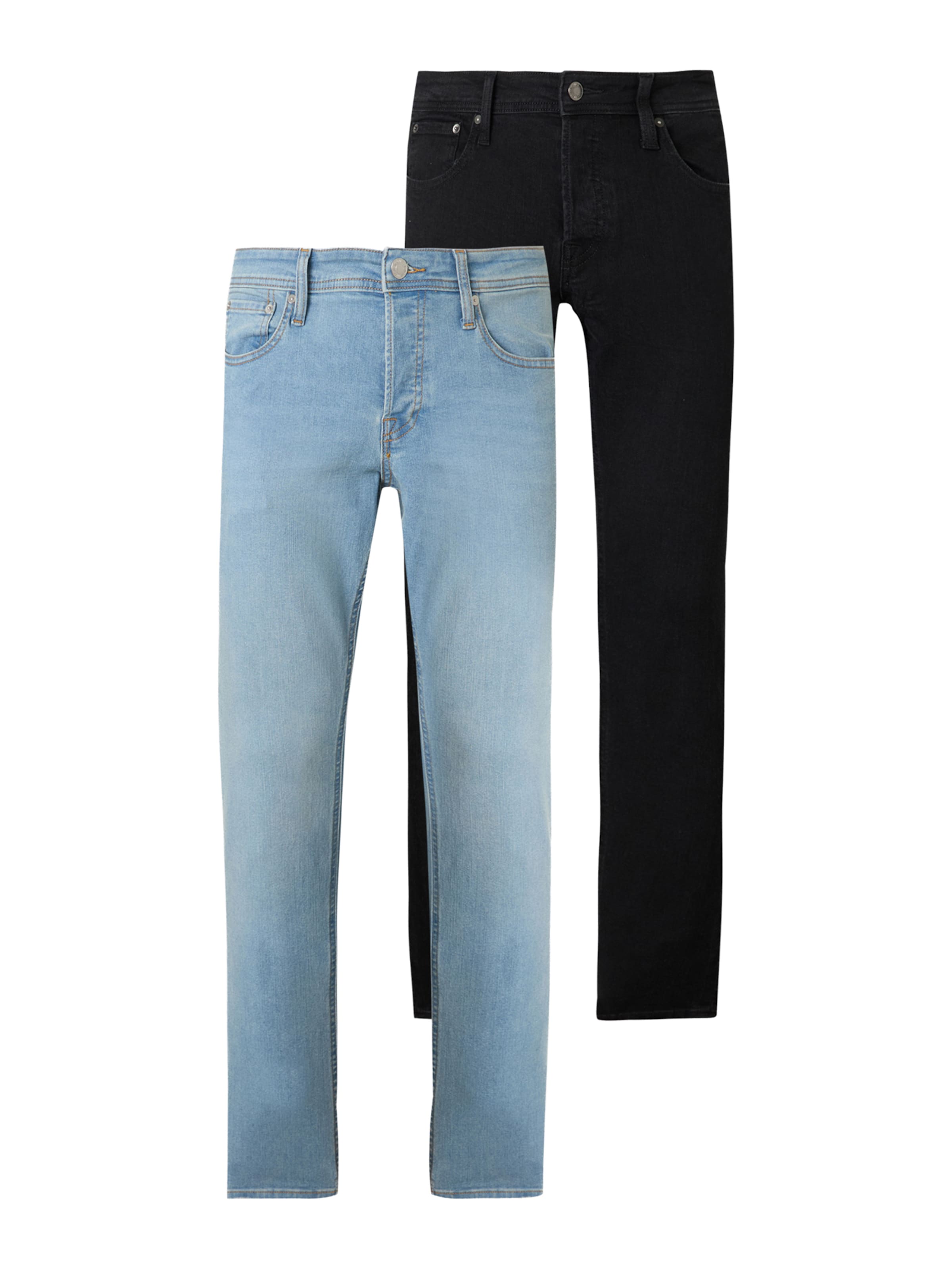 

JACK & JONES Джинсы Regular 'JJIGLENN JJORIGINAL' в синем дениме, черные