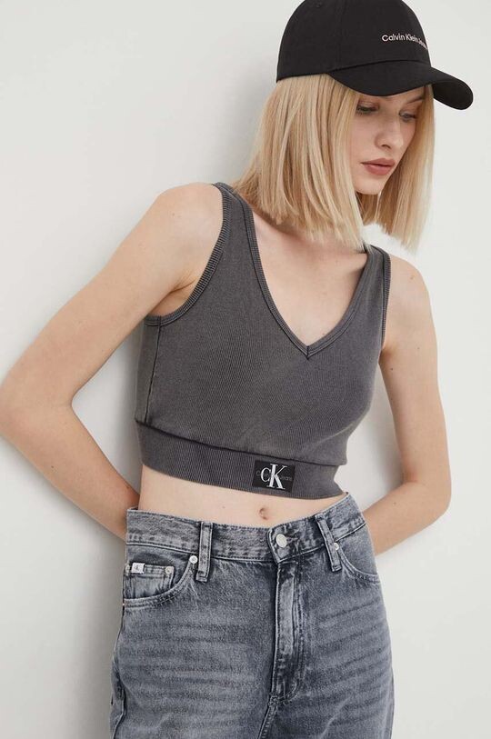 

Топ Calvin Klein Jeans, серый