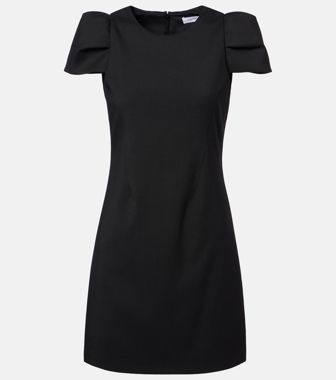 

Шерстяное мини-платье McQueen, черный