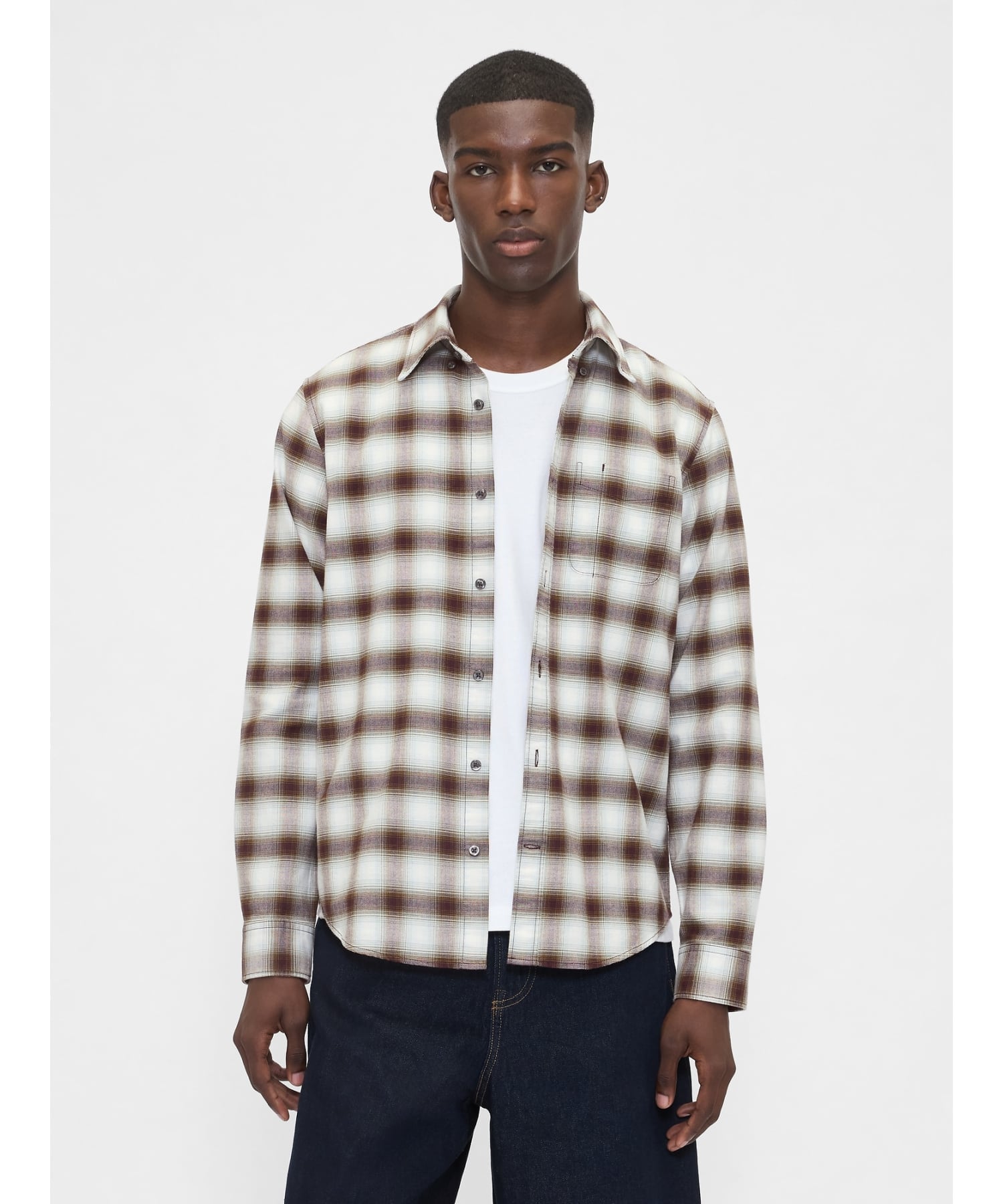 (U) Оксфордская рубашка GAP, RED_SHADOW_PLAID