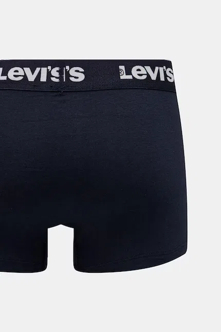 Боксеры хлопковые с эластаном 2 шт Levi's, синий — фото 3