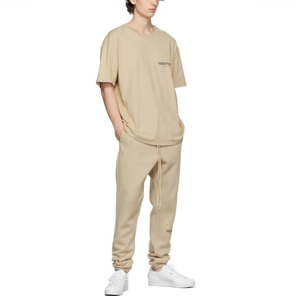 Спортивные штаны Fear of God Essentials FW21 Fleece Lounge Pants Beige, бежевый — фото 3