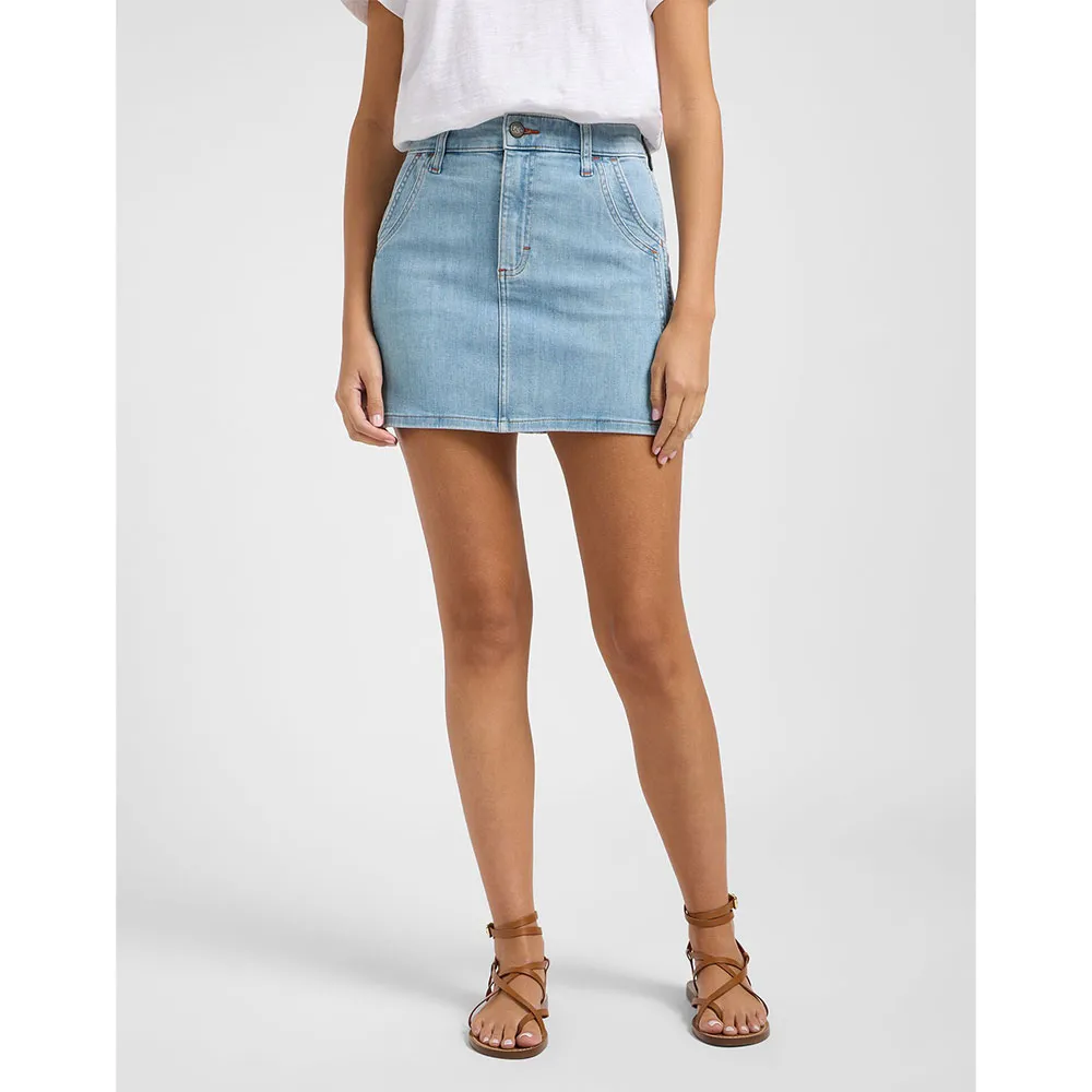 

Юбка Lee Double Seamed Mini denim skirt, синий