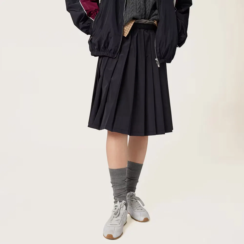 Длинная повседневная юбка женская Marine Blue MIU MIU — фото 3