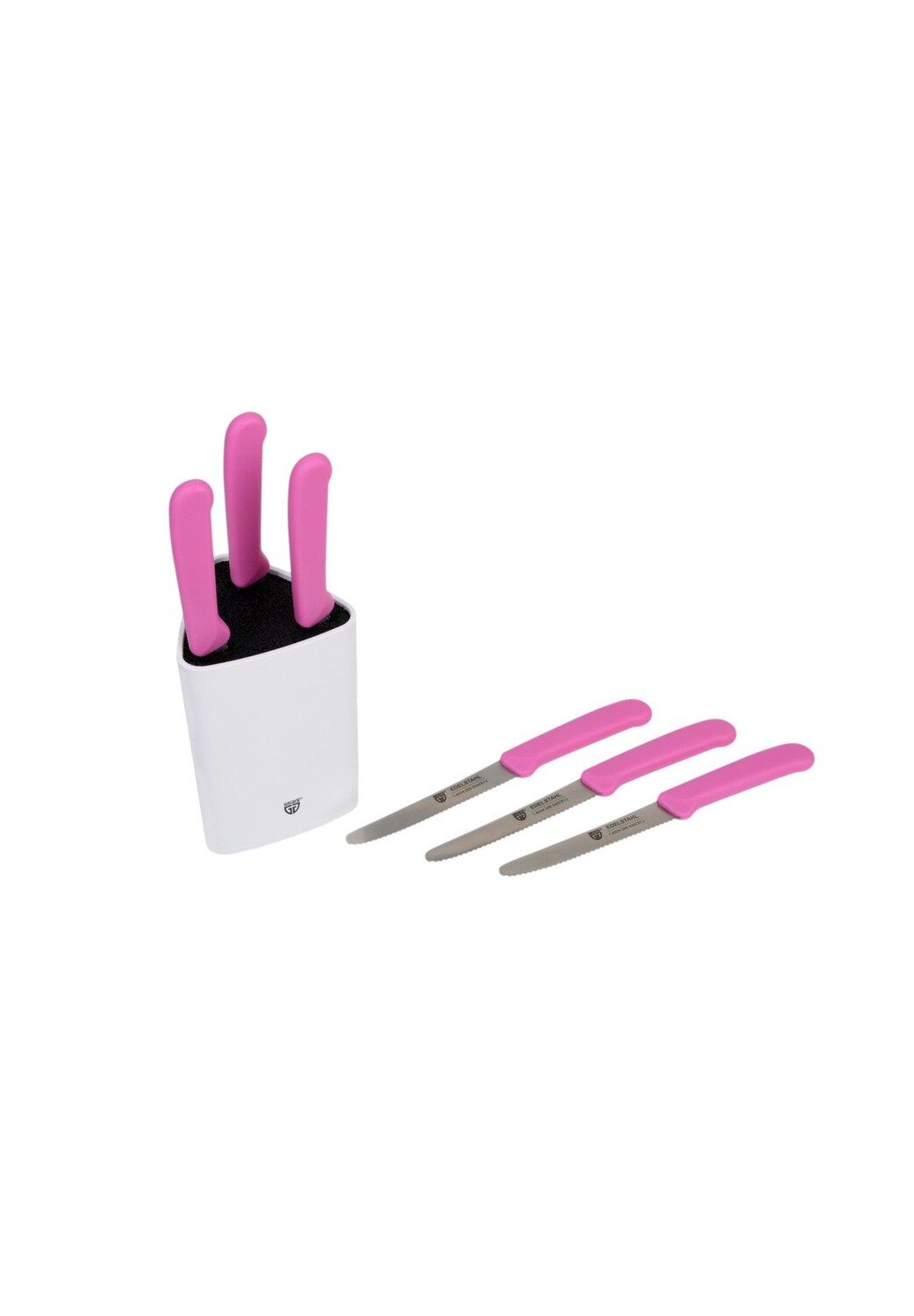 

Универсальный ножевой блок с хлебными ножами Gräwe, pink