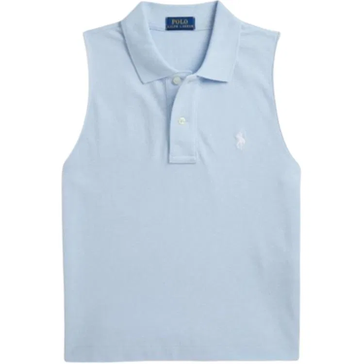 Поло женское Polo Ralph Lauren с воротником, синее