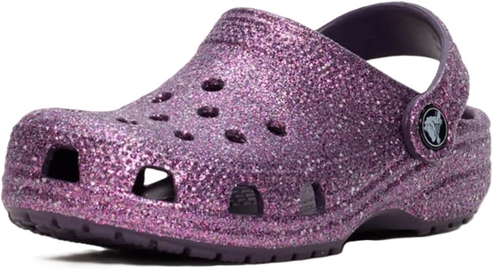 

Детские кроксы Crocs Classic с блестками, Dark Iris/Multi