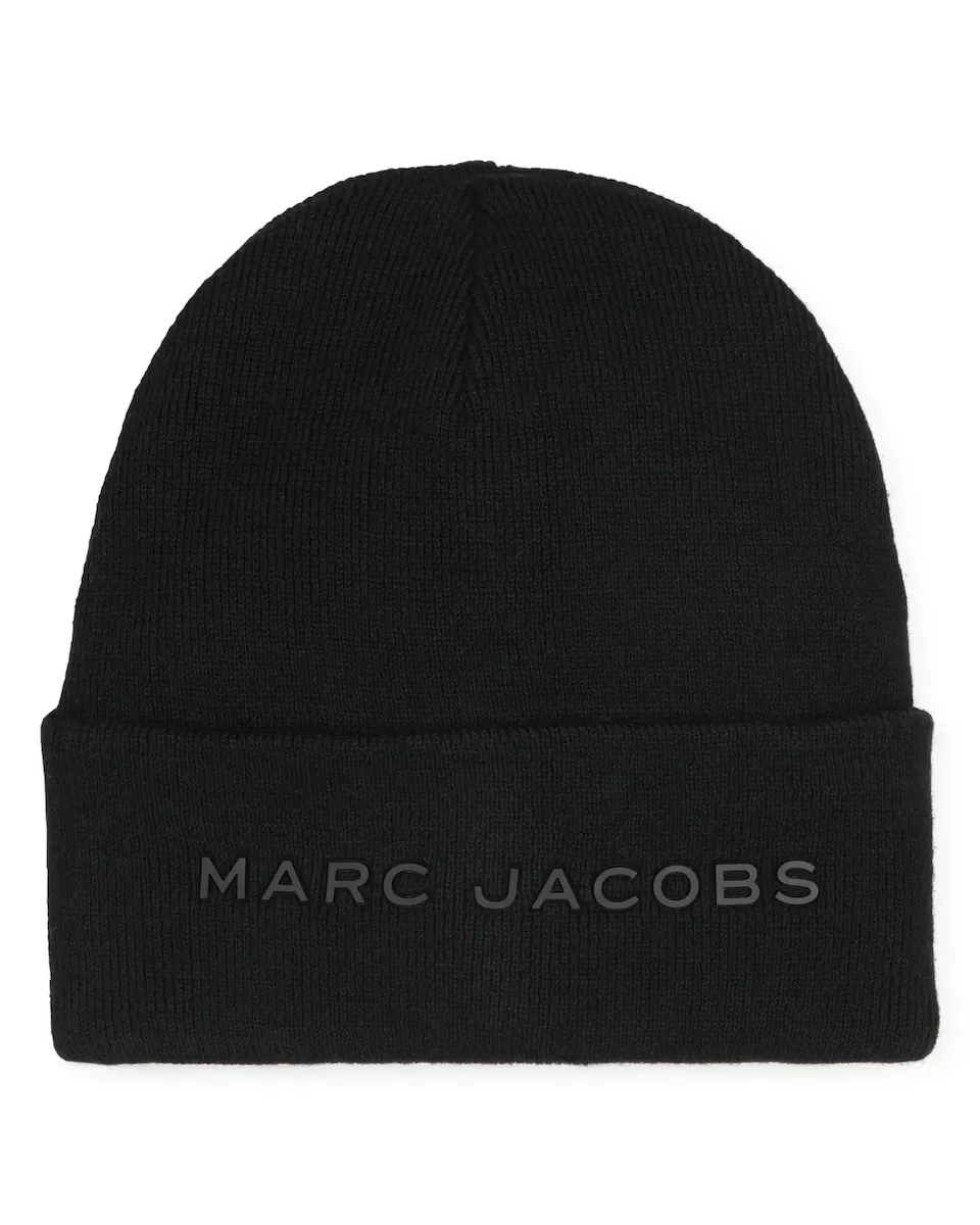 

Черная шапочка для девочки из полиэстера Marc Jacobs