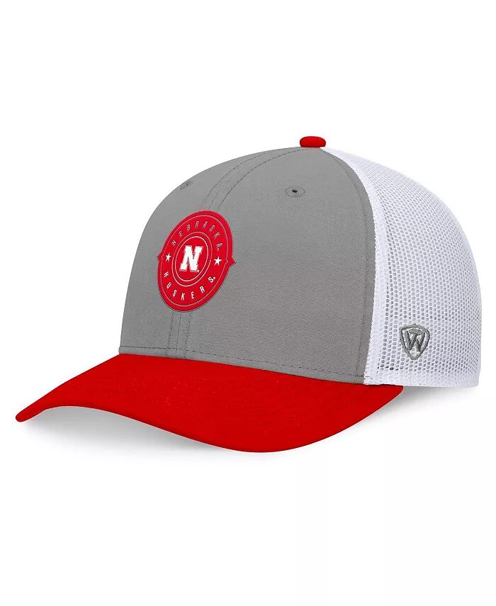 

Мужская серо-алая шапка Nebraska Huskers Rob Trucker Adjustable Top of the World