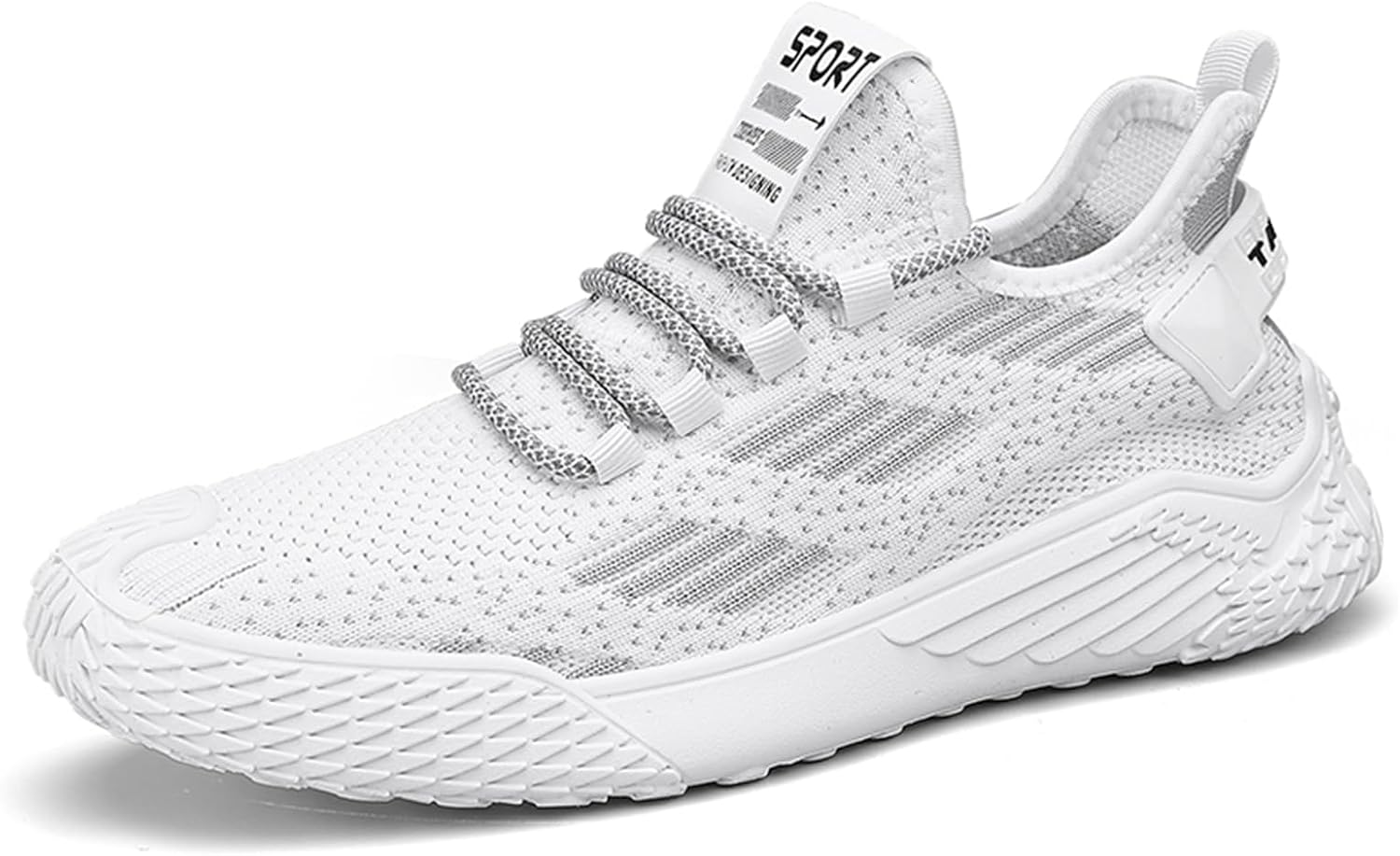 

Мужские кроссовки слипоны, удобные и дышащие, для прогулок и бега, спортивные и повседневные Abborora, белый