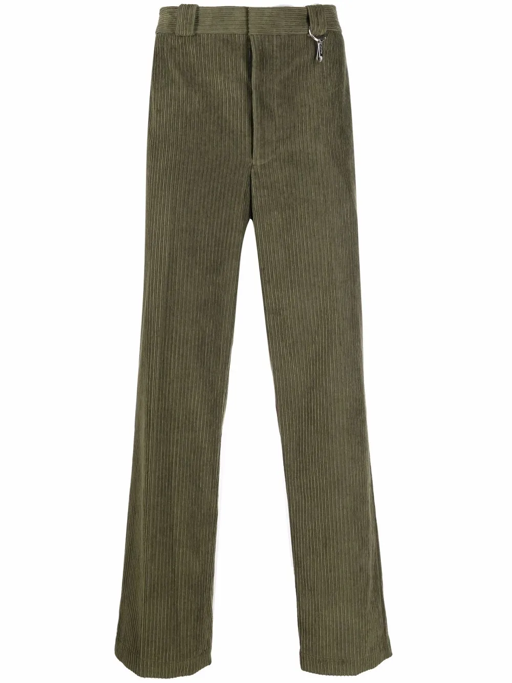 

Вельветовые брюки прямого кроя Helmut Lang, зеленый