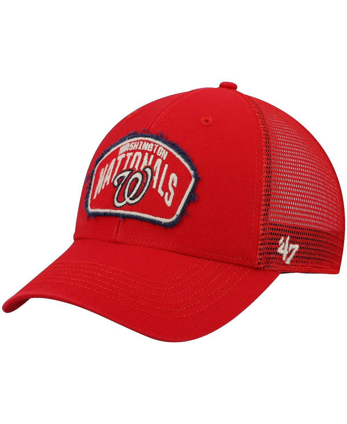 

Мужская кепка Red Washington Nationals Cledus MVP Trucker Snapback '47 '47 Brand