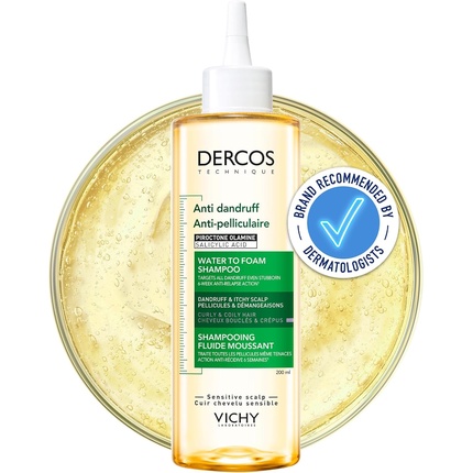 

Dercos Шампунь-пенка против перхоти для вьющихся и кудрявых волос 200 мл Vichy