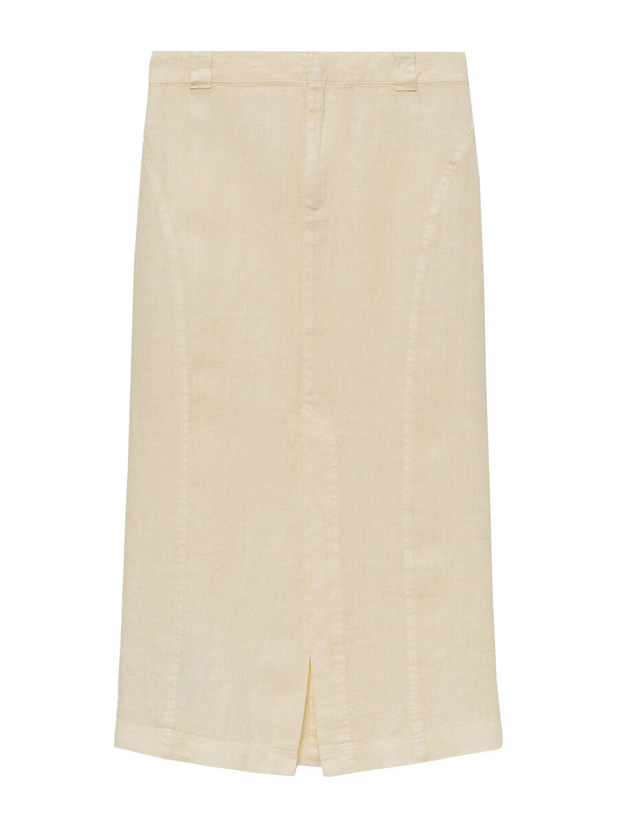 

Юбка макси MANGO Skirt Tamariu, бежевый
