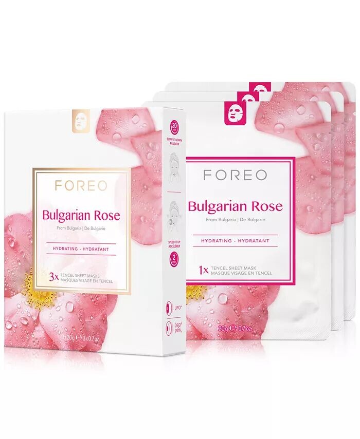 

Тканевая маска для лица Farm To Face — Болгарская роза, 3 шт Foreo