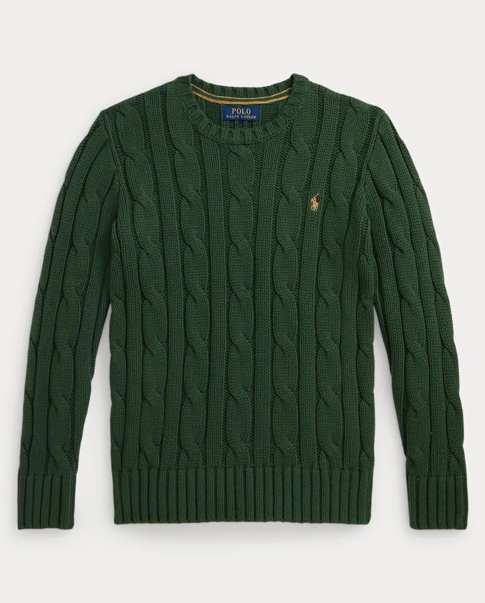 

Джерси унисекс из хлопка с вязкой в восьмерку Polo Ralph Lauren, темно-зеленый