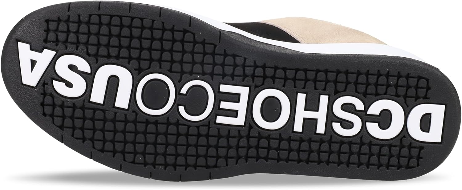 Мужские повседневные кроссовки DC Heathrow Dc Shoes, белый/черный/бежевый — фото 4