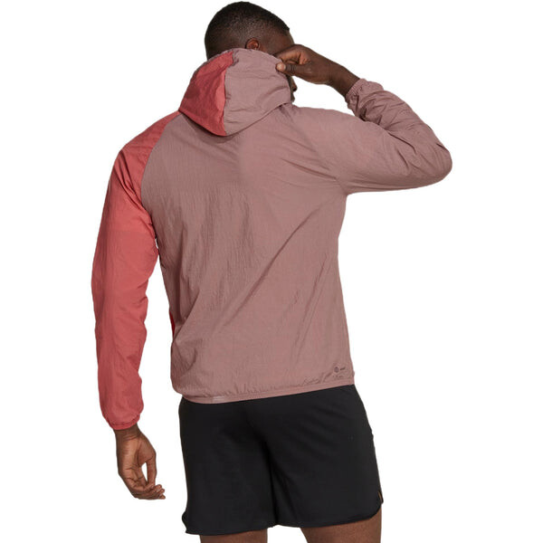 Куртка Adidas Colorblock Sports Gym Hooded Jacket Pink, розовый — фото 3