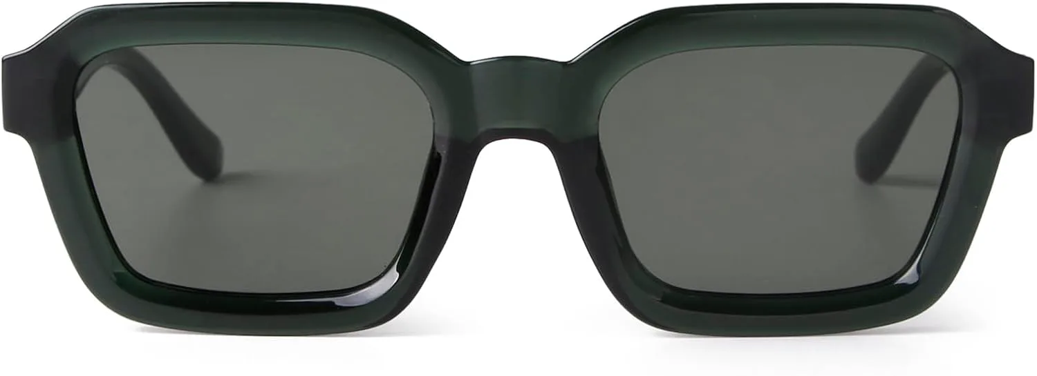 

Модные квадратные солнцезащитные очки ADE WU для женщин и мужчин, уникальные дизайнерские очки в стиле 70-х и 80-х годов с квадратной оправой, Olive Green