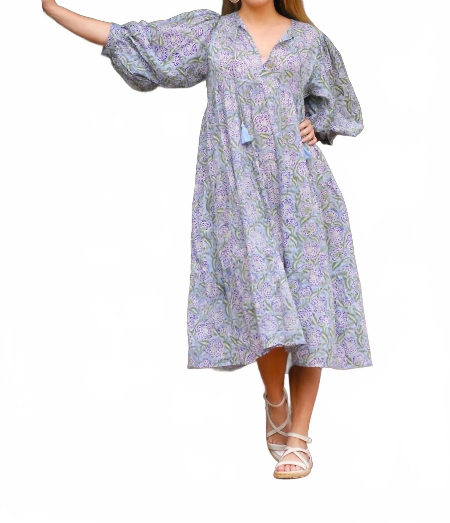 

Платье миди Isla в цвете Lila De Campo Dolma, Lila De Campo