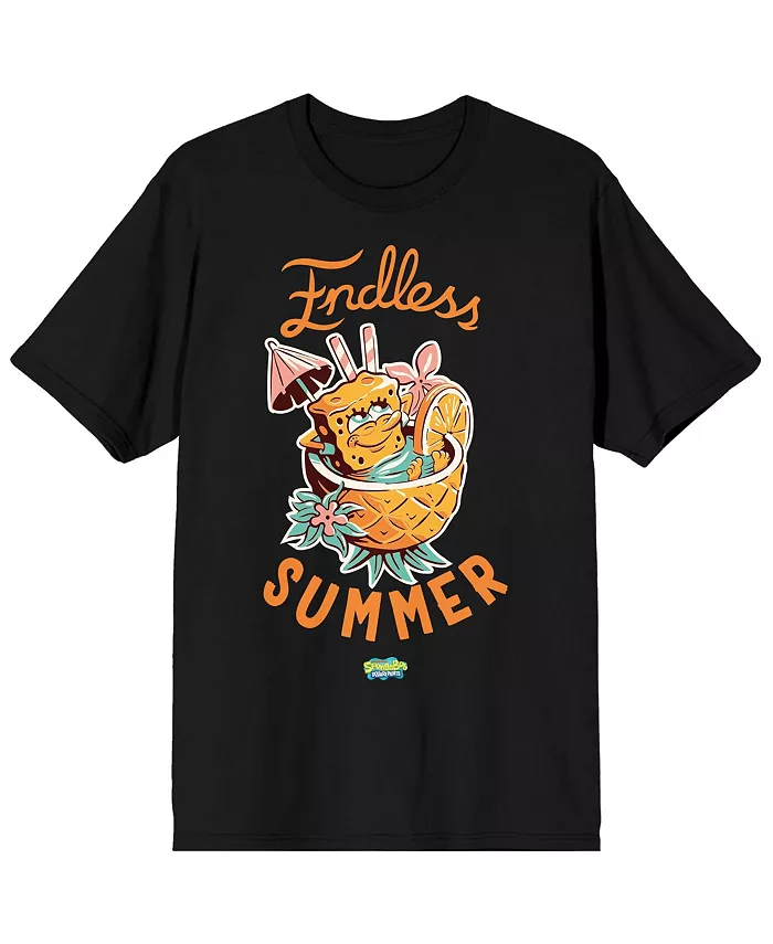 

Футболка Big & Tall The Pineapple Pool Drink Endless Summer - 4XL SpongeBob SquarePants, мультиколор