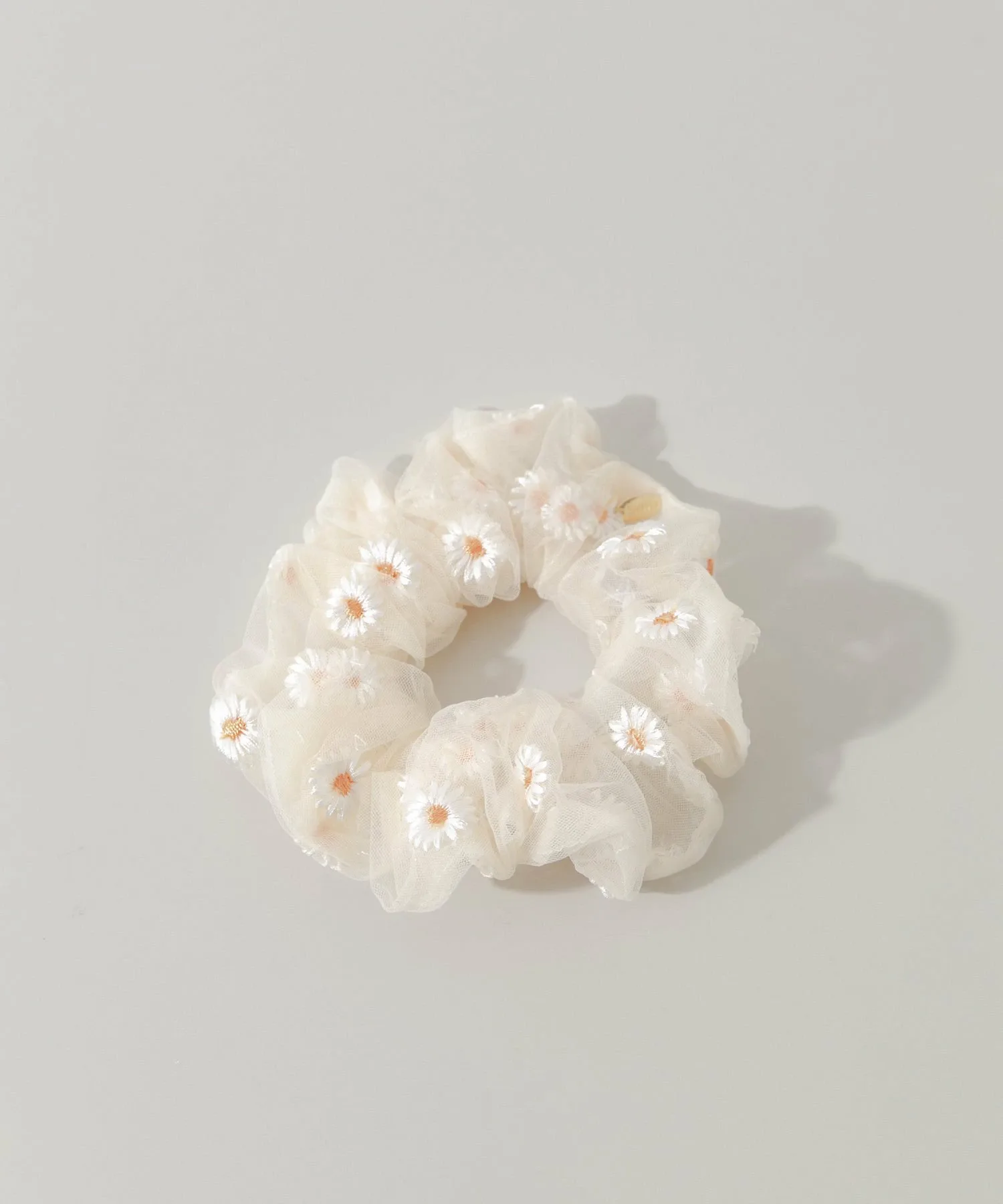 Прозрачная резинка для волос с цветочным рисунком Smelly, ivory — фото 2