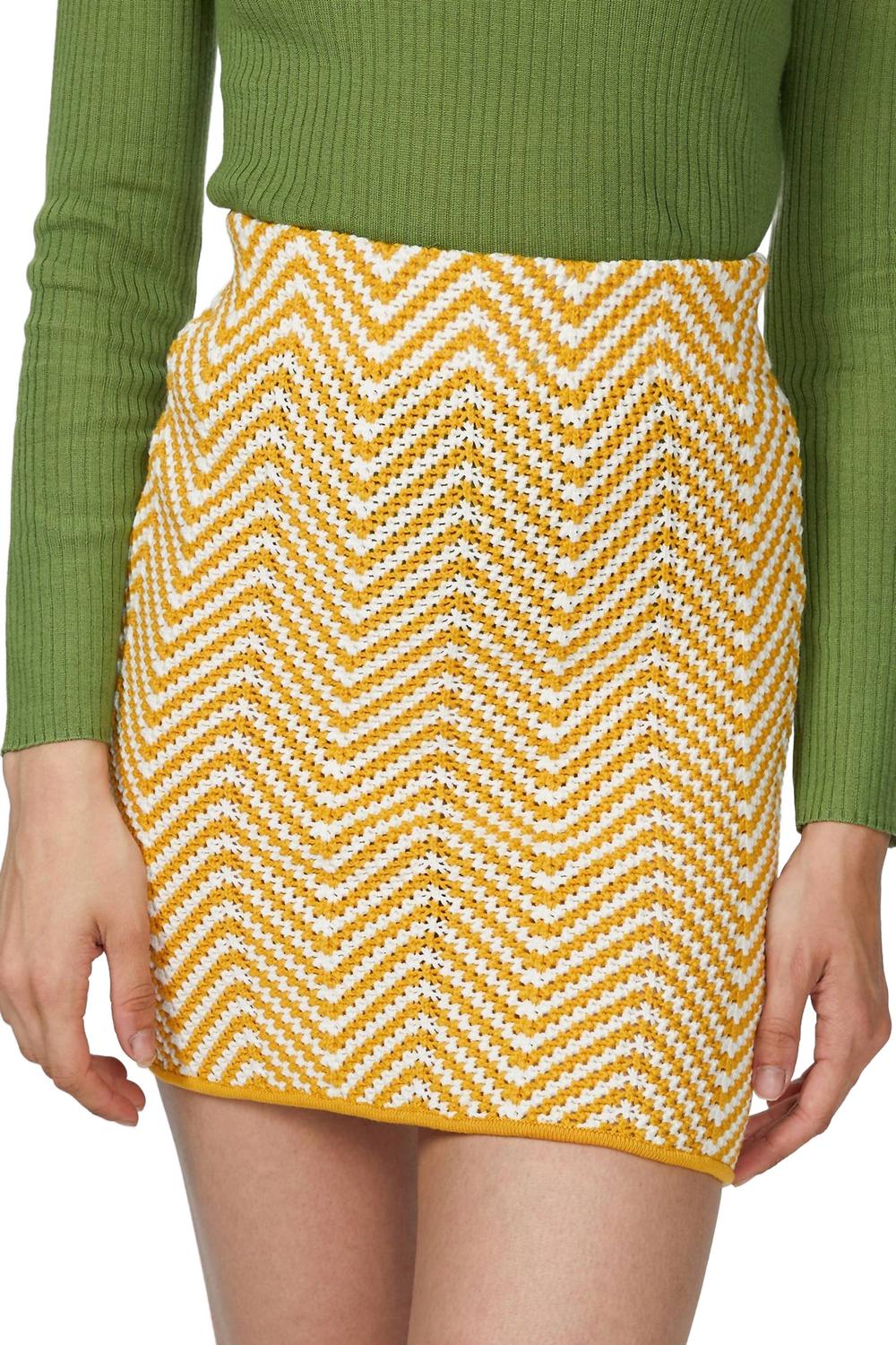 

Biance Юбка вязаная в разноцветной канареечной гамме RONNY KOBO, мультиколор