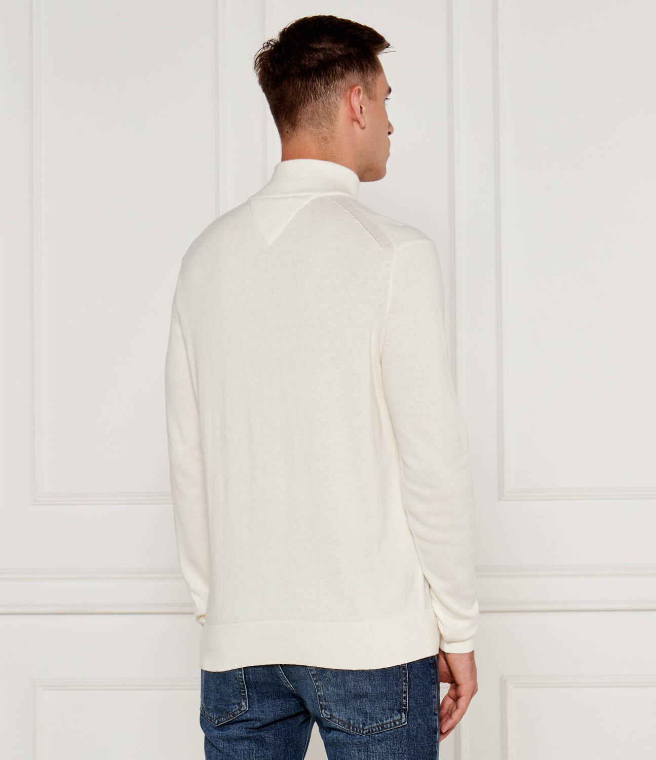 Свитер Tommy Hilfiger Regular Fit, экрю — фото 3
