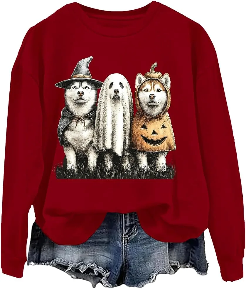 

Толстовка Husky Halloween с принтом для мужчин и женщин NACJOM