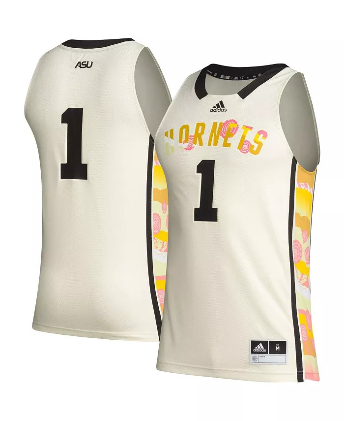 Мужская баскетбольная майка #1 Alabama State Hornets в цвете хаки, посвященная Black Excellence adidas — фото 2
