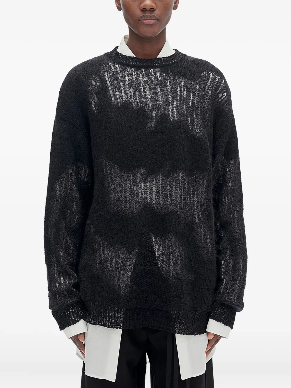 

Джемпер Lalla с начесом Ann Demeulemeester, черный