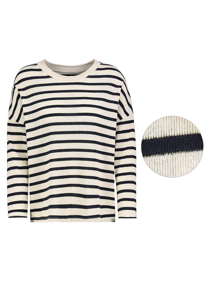 

Пуловер Sublevel Pullover, цвет Creme/Schwarz