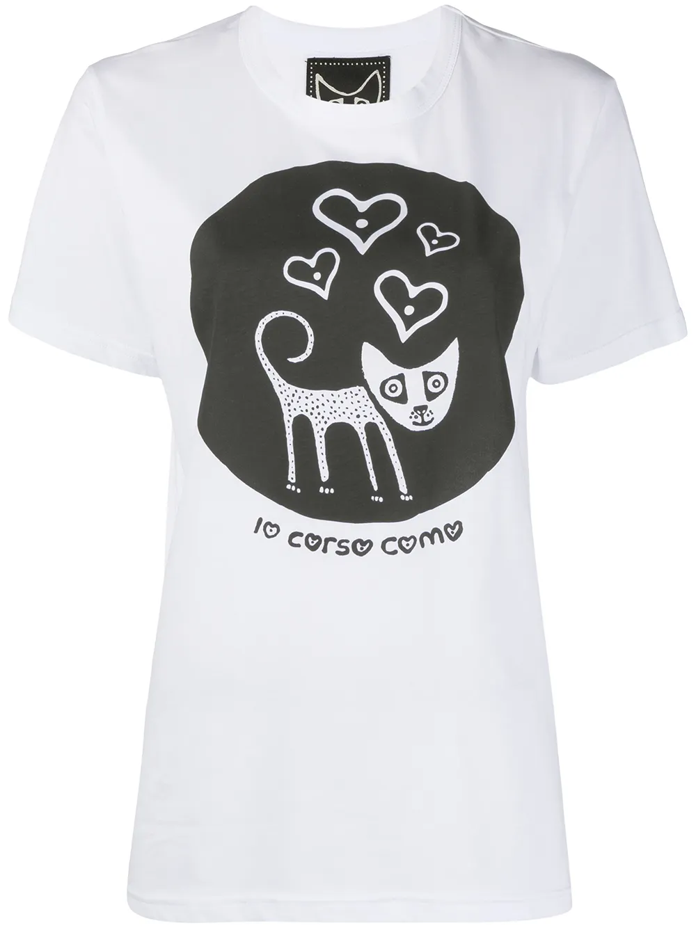 

Футболка с графичным принтом 10 CORSO COMO, белый