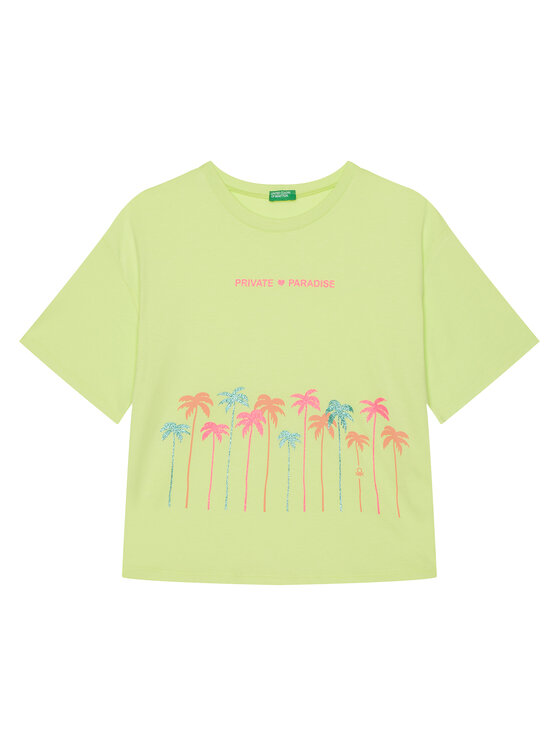 

Футболка обычного кроя 35RYC10OZ United Colors Of Benetton, желтый