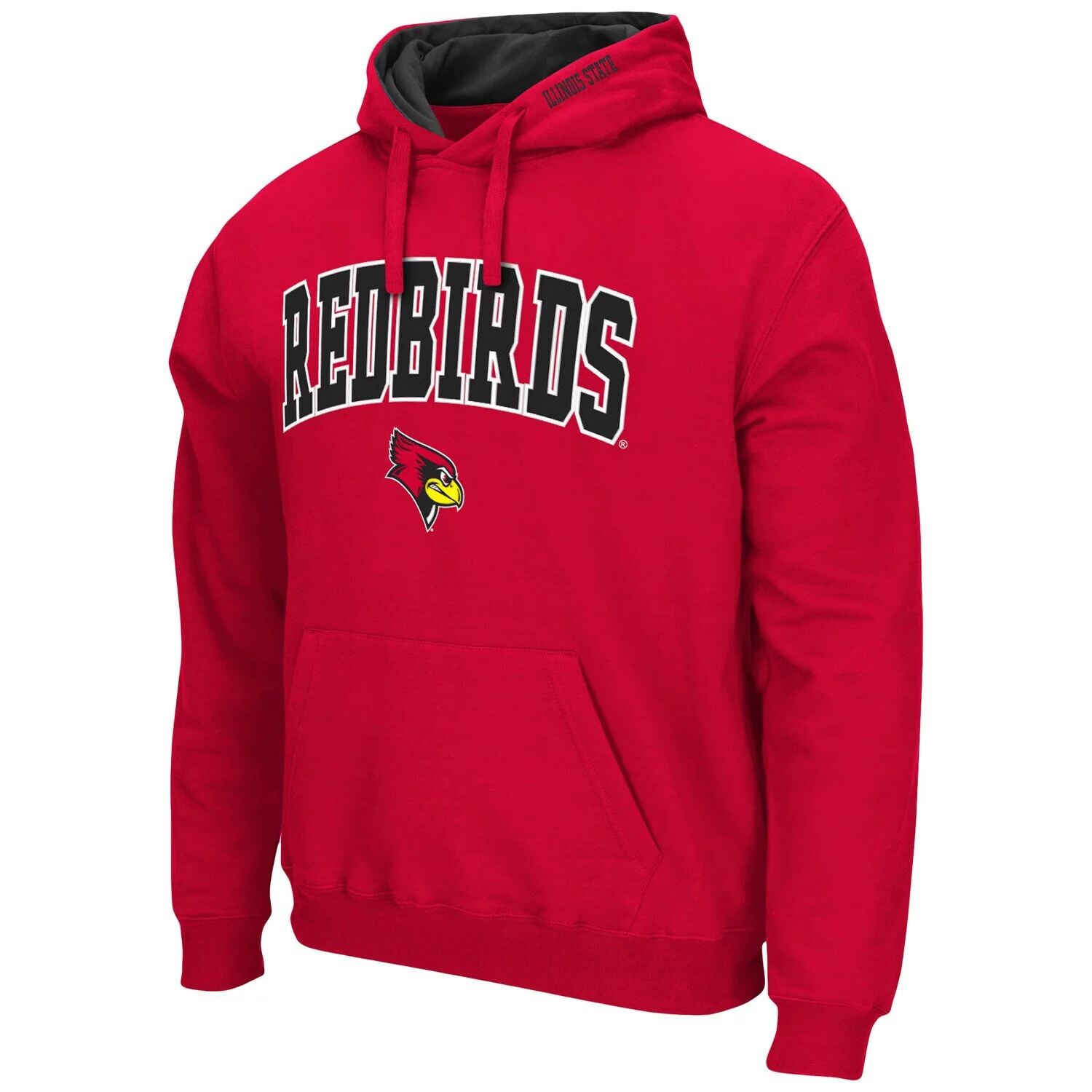 

Мужской красный пуловер с капюшоном Illinois State Redbirds Arch и Logo Colosseum