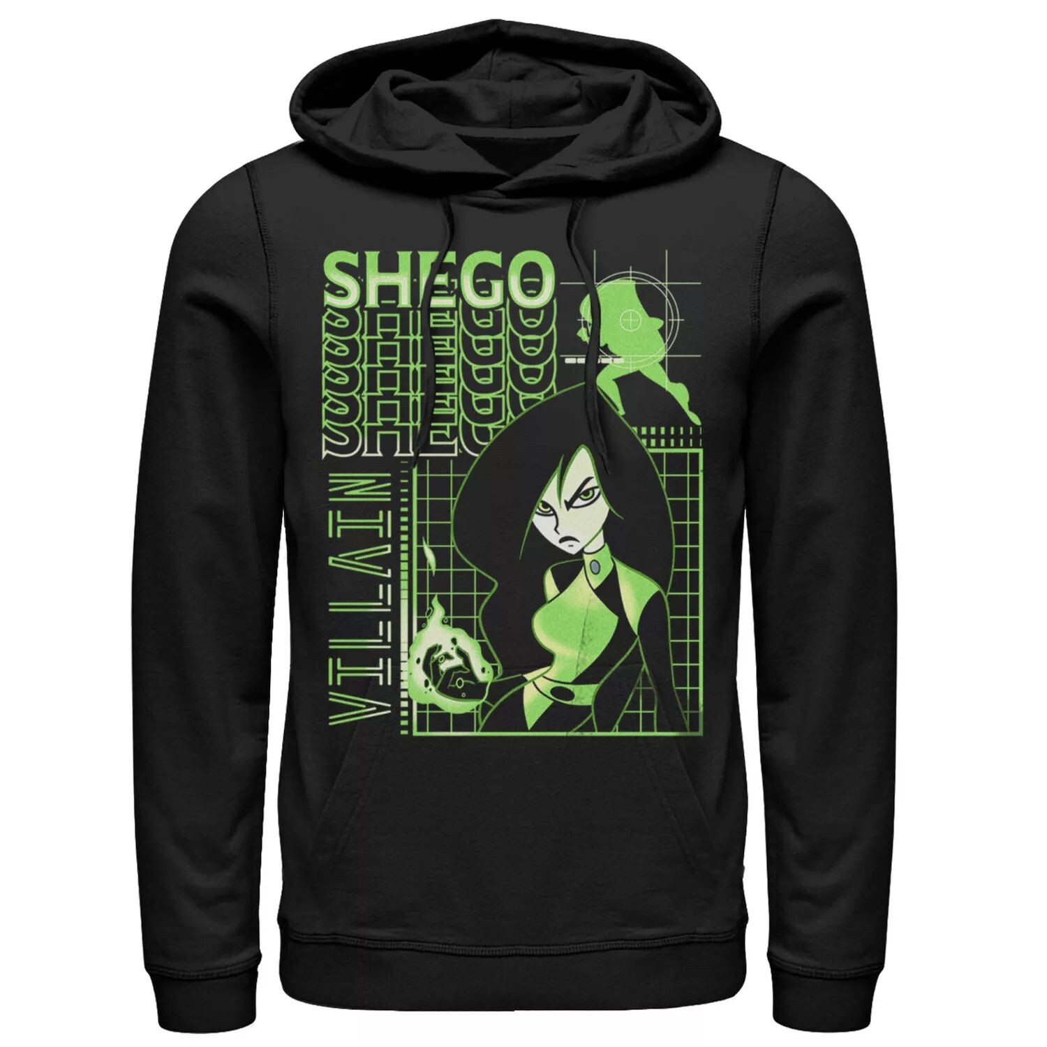 

Мужская толстовка с капюшоном Disney's Kim Could Villain Shego Spy Techware Licensed Character, Черный, Мужская толстовка с капюшоном Disney's Kim Could Villain Shego Spy Techware Licensed Character