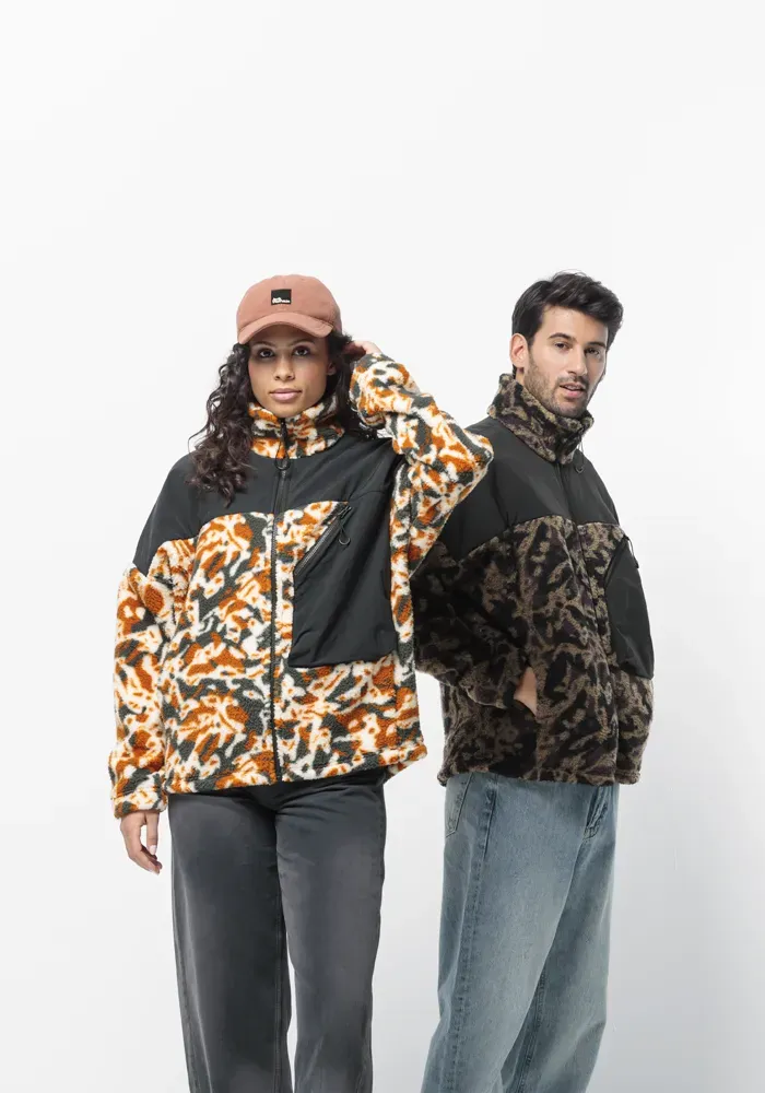 

Флисовая куртка Jack Wolfskin "MAARWEG PRINT JKT", цвет Chestnut-Allover