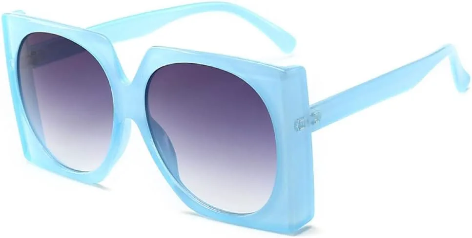 

Винтажные солнцезащитные очки большого размера для женщин, градиентные, черно-коричневые, женские, с защитой от УФ-излучения UV400, мужские очки LANGSER, 4