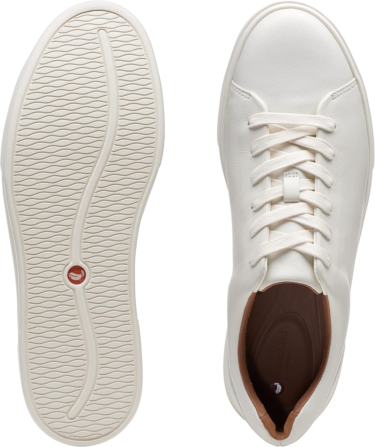 Мужские дерби Clarks Un Costa с шнуровкой, белый — фото 4