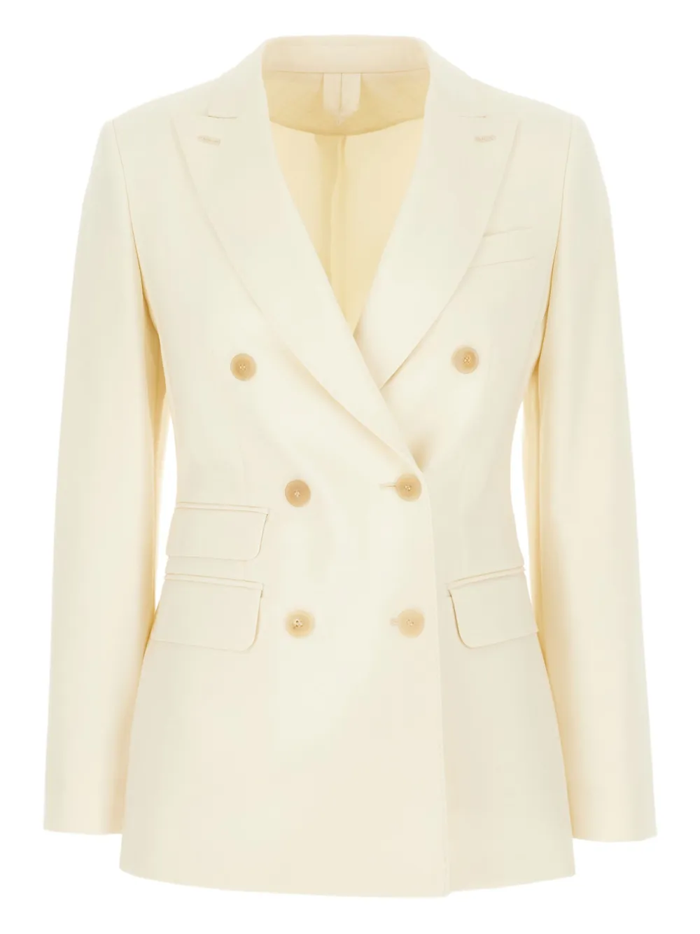 

Двубортный пиджак MAX MARA, белый